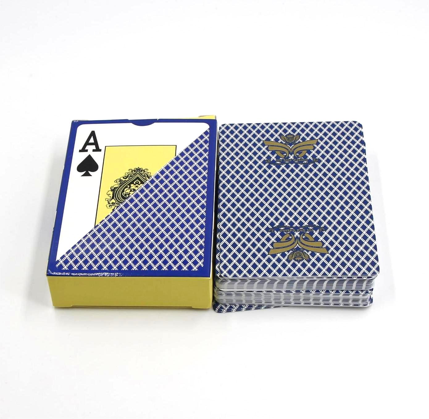 Black Core Poker Size Playing Cards- Blue pack NO.002