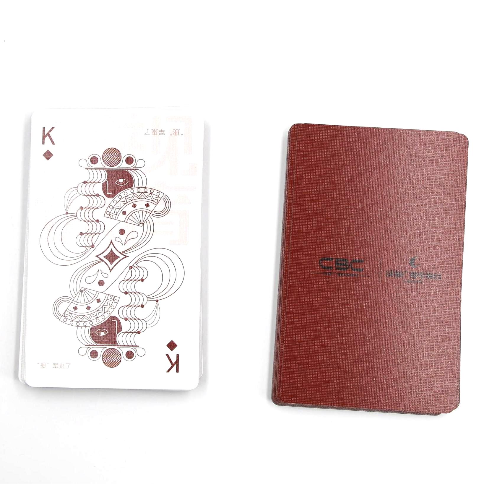 Wholesale Custom Design Logo High Quality Printing Poker Playing Cards Trading Board Game Cards with Tuck Box 013
